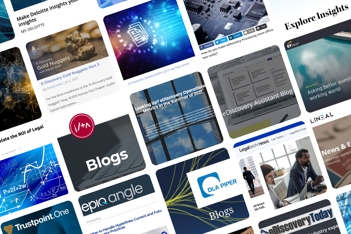 The Top 30 eDiscovery Blogs You Should be Reading